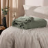 Lark Muslin Cotton Throw Eucalyptus - 130 x 180cm